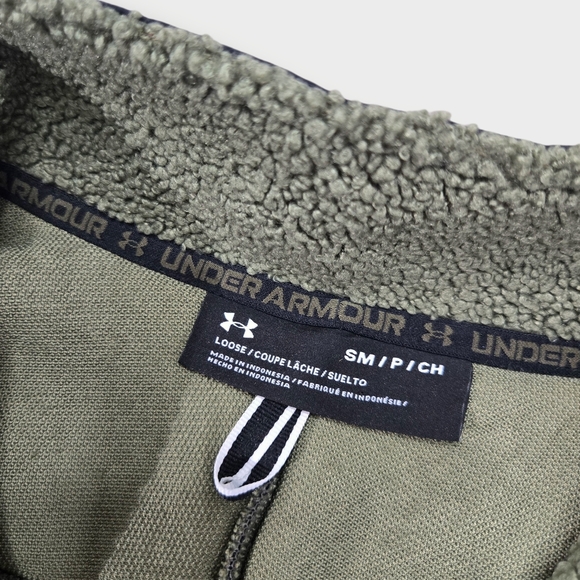 EUC Under Armour Mission Boucle Swacket Green Black 1366091-390 Men's Size Small - Picture 9 of 9